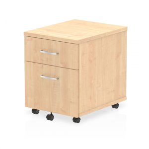 impulse-wooden-2-drawers-mobile-pedestal-maple