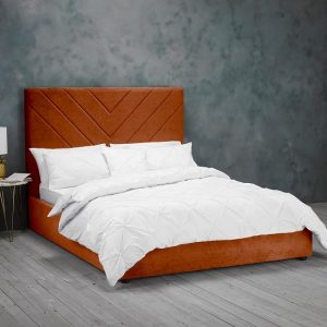 islington-double-fabric-bed-orange-2