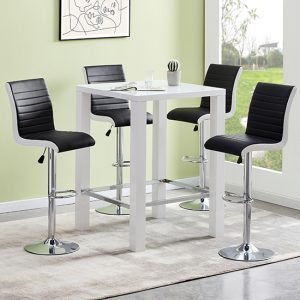 jam-square-white-glass-bar-table-4-ritz-black-white-stools