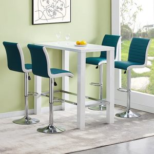 jam-white-gloss-glass-bar-table-4-ritz-teal-white-stools