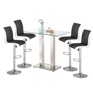 jet-glass-bar-table-4-black-and-white-ritz-stools