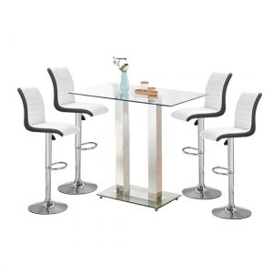 jet-glass-bar-table-4-white-and-black-ritz-stools