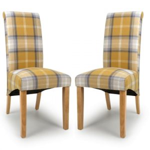 kaduna-scroll-back-check-yellow-dining-chairs-pair