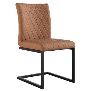 kalamazoo-faux-leather-cantilever-dining-chair-tan