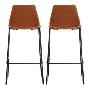 kekoun-camel-faux-leather-bar-chairs-black-legs-a-pair