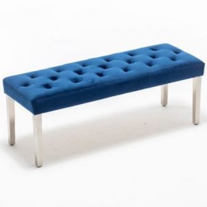 kepro-velvet-upholstered-dining-bench-blue