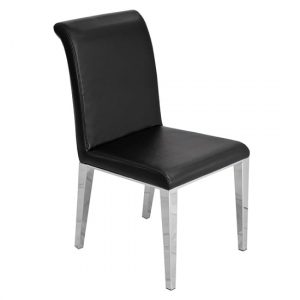 kirkland-faux-leather-dining-chair-black-chrome-legs