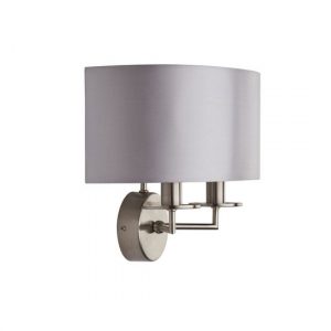 knightsbridge-2-lamp-wall-light-satin-silver-silk-shade