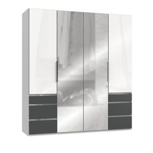 kraz-mirror-wardrobe-high-gloss-white-graphite-4-door
