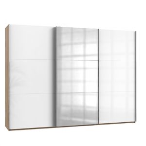 kraz-mirrored-sliding-3-doors-wardrobe-white-n-planked-oak
