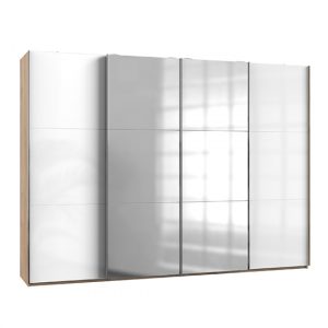 kraz-mirrored-sliding-4-doors-wardrobe-white-n-planked-oak