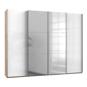 kraza-mirrored-sliding-4-dr-wardrobe-gloss-white-and-oak