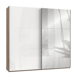 kraza-mirrored-sliding-wide-wardrobe-gloss-white-planked-oak