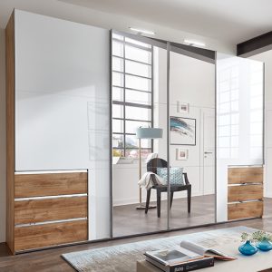 kraza-sliding-4-dr-mirrored-wide-wardrobe-gloss-white-oak