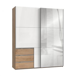 kraza-sliding-dr-mirrored-wardrobe-gloss-white-planked-oak