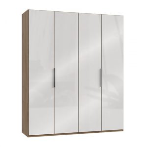 kraza-wooden-wardrobe-white-n-planked-oak-4-doors