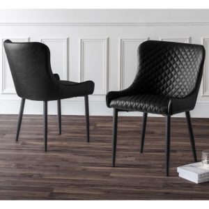 lakia-antique-black-faux-leather-dining-chairs-pair