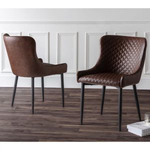 lakia-antique-brown-faux-leather-dining-chairs-pair