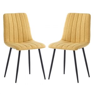laney-yellow-fabric-dining-chairs-black-legs-pair