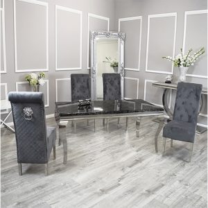 laval-black-marble-dt-4-elmira-dark-grey-chairs