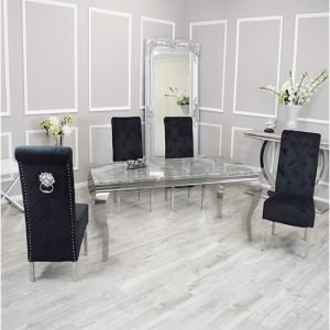 laval-light-grey-marble-dt-4-elmira-black-chairs