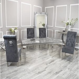 laval-light-grey-marble-dt-4-elmira-dark-grey-chairs