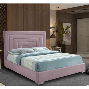 leipzig-plush-velvet-double-bed-pink