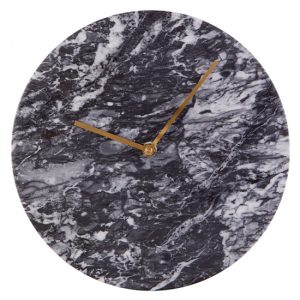 lemonta-round-marble-wall-clock-black