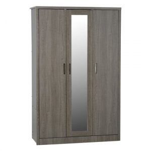 lisbon-mirrored-wardrobe-black-wood-grain-3-doors