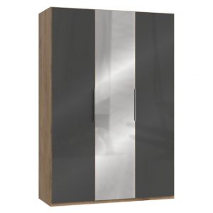 lloyd-mirrored-wardrobe-gloss-grey-planked-oak-3-doors