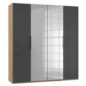 lloyd-mirrored-wardrobe-gloss-grey-planked-oak-4-doors