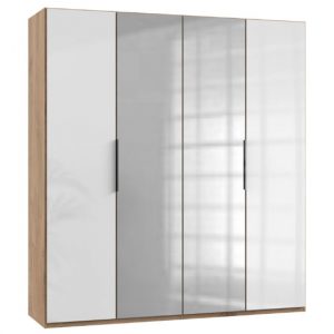 lloyd-mirrored-wardrobe-gloss-white-planked-oak-4-doors