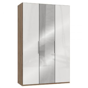 lloyd-tall-mirror-wardrobe-gloss-white-planked-oak-3-door