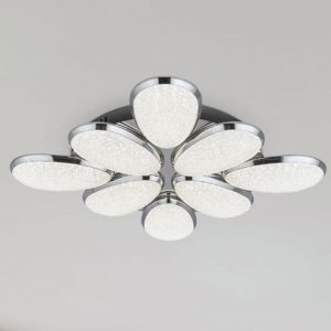 lori-8-led-ceiling-light-chrome-crushed-ice-effect-shade