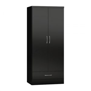 mack-high-gloss-wardrobe-2-doors-1-drawer-black