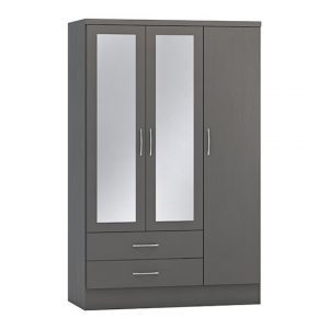 mack-mirrored-wardrobe-3-doors-2-drawers-3d-effect-grey