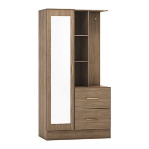 mack-mirrored-wardrobe-open-shelf-rustic-oak-effect