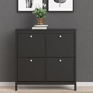 macron-wooden-shoe-cabinet-matt-black-4-compartments