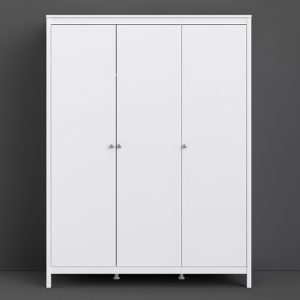 macron-wooden-triple-door-wardrobe-white