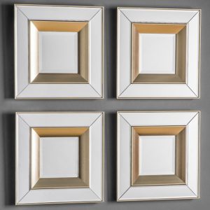 madrina-square-set-of-4-wall-mirrors-gold-frame