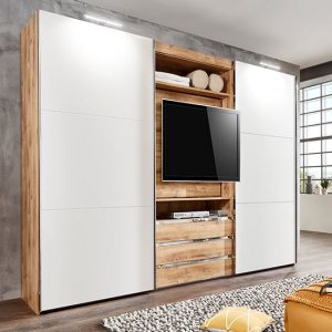 magic-wooden-sliding-door-wardrobe-planked-oak-tv-shelf