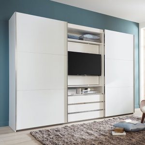 magic-wooden-sliding-door-wardrobe-white-tv-shelf