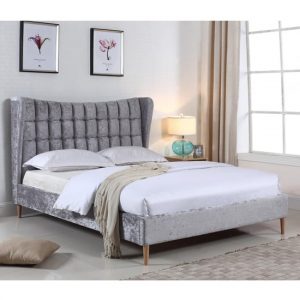 mahala-crushed-velvet-double-bed-silver
