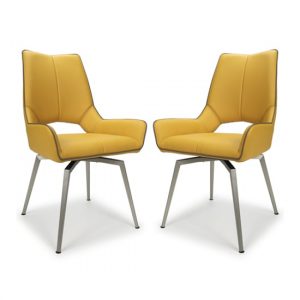 mako-swivel-leather-effect-yellow-dining-chairs-pair