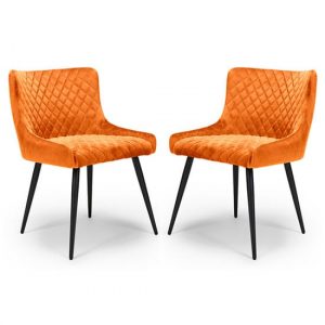 malmo-burnt-orange-velvet-fabric-dining-chair-pair