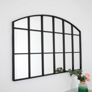 manhattan-arched-horizontal-design-wall-mirror-black-frame