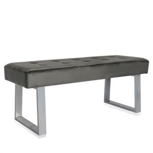 manhatten-velvet-dining-bench-dark-grey-metal-legs