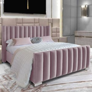 mansfield-plush-velvet-double-bed-pink
