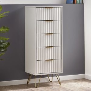 marius-tall-wooden-chest-of-5-drawers-matt-white
