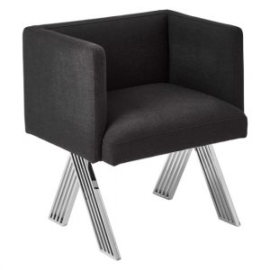 markeb-black-fabric-dining-chair-silver-steel-frame